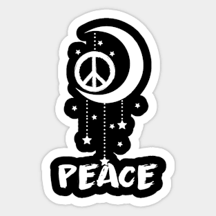 Dream Catcher Peace Sign Sticker